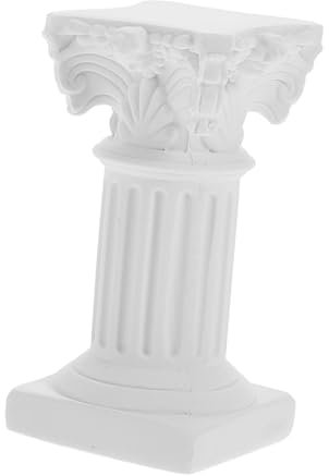 Warmhm Roman Column Model Miniature Resin Candle Holder Stand for Wedding Decor