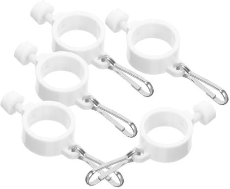 FUNOMOCYA 5stücke Flaggenmast Rotationsringe Clips Langlebige Und Rostfreie Befestigungen Für Fahnen Verwickeln Verhindern Und Sich Für Wetterbedingungen Eignen