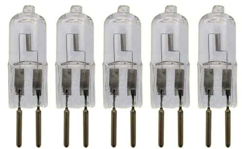 UGEFKMQ Halogenbirne G6.35 50W 24V Wolfram-Halogenlampen Gy6.35 24V 20W 35W 50W 75W 100W 150W 200W 250W GY6.35 Bi-pin Lampen Warmweiß 5Pc 250W