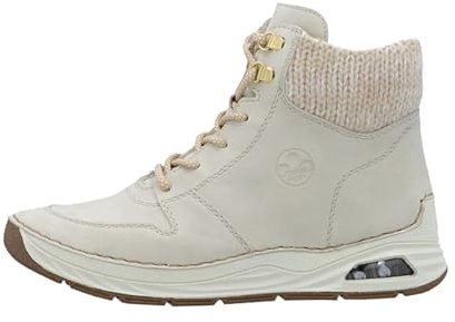 Rieker 44555-60 Schnürstiefel Synthetik Damen in beige - Gr. 39