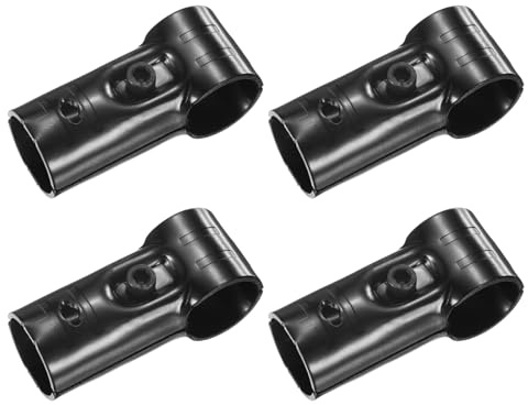 M METERXITY 4-Pack Structural Pipe Connector, t Clamps Steel Pipe Connector for OD 1.1 or 28MM Pipe, Conduit Connectors with Screws