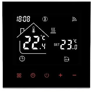 NGBFF Termostato Smart, Termostato Intelligente Tuya, Display LCD Touch Screen for Riscaldamento a Pavimento Elettrico Telecomando Temperatura Caldaia Acqua/Gas,per la casa(No WiFi Electric)