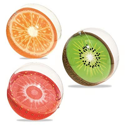 LP Divertissements Ballon Gonflable de Plage Beach Fashion Fruit Mix 46cm