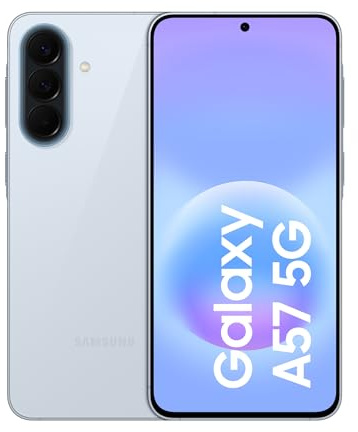 Samsung Galaxy A57 5G, 256GB, Awesome Icyblue [Versione Italiana] | 3 anni di Garanzia, Smartphone sottile, Cerchia e Cerca, Gomma Oggetto, Volto Migliore, Tripla Camera, IP68, 5.000 mAh