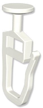 Interdeco Faltengleiter für Vorhangschienen u. Gardinenschienen mit Rundkopf 9 mm Ø (100 Stück)