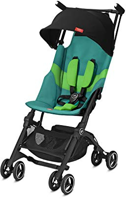 gb Gold Passeggino Pockit+ All Terrain, Ultracompatto, 0-22 kg, Dalla Nascita a circa 4 anni, Laguna Blue (2019)