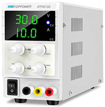 Labornetzgerät regelbar DC 0-30V / 0-10A für Laborunterricht, Elektronikreparatur, Heimwerken und Galvanisieren