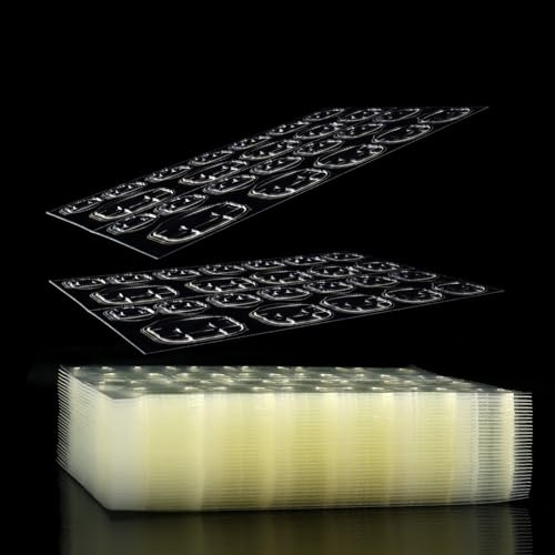 Laza 720pcs Thin Breathable Adhesive Tabs Super Sticky Nail Glue Stickers | Waterproof Flexible Nail Glue Tabs ,Germany Jelly Gel, Ideal for Press On Nails Stickers, 12 Sizes, Ultra-thin & Strong Hold