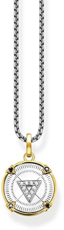 THOMAS SABO Kette Elements of Nature gold 925 Sterlingsilber, Geschwärzt, 750 Gelbgold Vergoldung