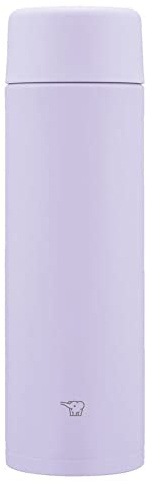 Zojirushi SM-ZB48-VM Water Bottle, Seamless 16.9 fl oz (480 ml), Screw, Stainless Steel Mug, Lilac Purple, Integrated Sink and Washer, Easy to Clean, 2 Pieces Only