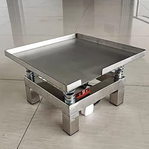 Petite Table Vibrante en Béton, Secoueur en Béton 35 * 35 Cm, Banc D'Essai De Vibration Bloc D'Essai Plate-Forme De Vibration en Acier Inoxydable Mini Table De Vibration 3000Rpm