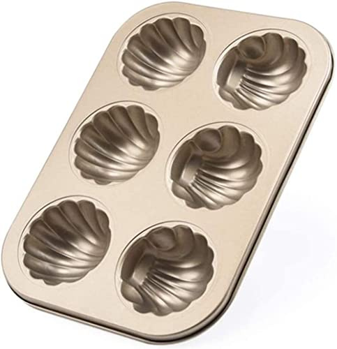 ZORILO Cake Tins for Baking, Madeleine Non-stick Mold Carbon Steel Cake Molds Cavity Baking, Mini Patisserie Mold for French Dessert, Biscuit, Chocolate,