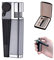 Accendino Portatile, 2 in 1 Metallo Fumo Accendino per Pipa, Accendini per Pipa Pieghevole a Fiamma Libera per Campeggio BBQ Cucina, Design Antivento, Regali per Uomo Padre (Argento-A)