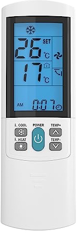 Telecomando Universale IRRADIO per Condizionatore con 4000 Codici Preimpostati | Display LED Retroilluminato, Compatibile con 4000 codici e Facile da Programmare