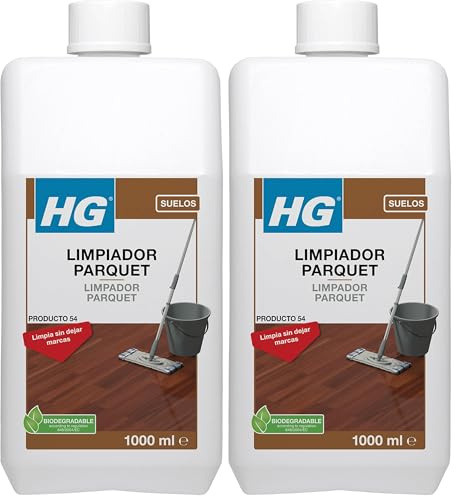 HG Limpiador Intensivo uso diario (producto 54) para Parqué, 1 L (Paquete de 2)