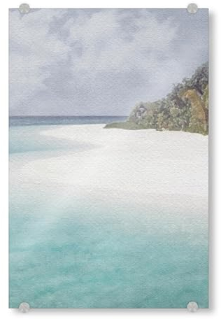 artboxONE Acrylglasbild 30x20 cm Reise/Strand und Meer Wunderschöner Strand - Bild Strand Insel küste