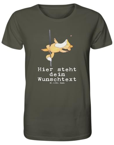 Mr. & Mrs. Panda Personalisiertes Shirt Herren Fuchs Poledance