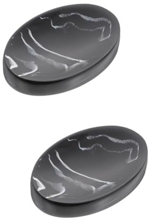 Amosfun 2stücke Nordic Style Seifenschale Resin Mit Marmor- Praktische Seifenablage Für Badezimmer Dekorativ Und Hält Seifen Trocken Und Sauber