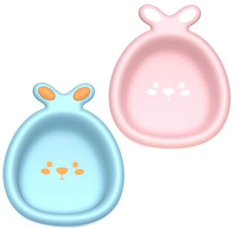 ifundom 2pcs Infant Face Bathtub and Toddler Wash Basin Thickened Portable Baby Cartoon Washing Basin for Newborns and Toddlers, Pink Baby Washbasin Set for Infant Washing
