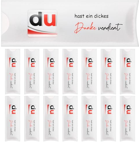 Namalu 15 Stück Danke Geschenk Hülle Kompatibel mit Duplo, Weiß,Einfach | Du Hast Ein Dickes Danke Verdient, Schokolade Verpackung Filz Hülle, Für Kollegen Lehrer, Geschenkideen für Mitarbeiter Team