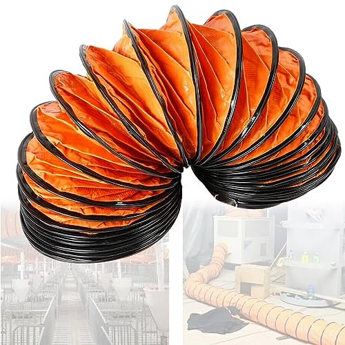 Flexibler Lüftungsschlauch, 300 mm Durchmesser, 5 m Länge, ideal für Abluftventilatoren und Rauchabsauger, perfekt für Lüftungslösungen zu Hause und auf der Baustelle