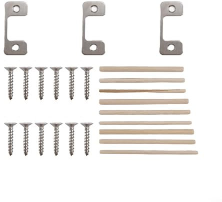Piastre regolabili per serratura della porta di livello professionale, con foro grande, realizzate con materiali per una lunga durata e affidabilità (argento, 1 set)