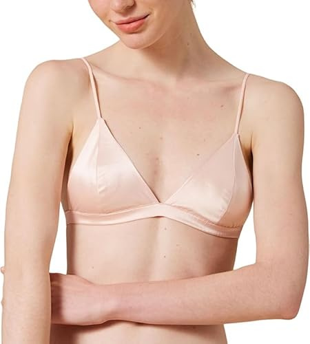 sans Complexe Soutien Gorge Triangle Bralette Soutien-Gorge sans Fil Soft Cup avec Fil rembourré Amovible Free Pull on,Convient Uniquement aux Petits Seins