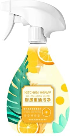 Kabinett Reiniger Fettlöser 450 ml | Entfetter mit Orangenduft für starke Fettverschmutzungen,Reinigungsspray Zur Fleckenentfernung Für Den Haushalt, Grill, Arbeitsplatte, Spüle, Backofen, Dunstabzugs
