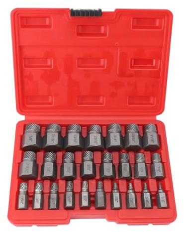WUGMCNFBC Set di estrattori per Viti con Gambo Esagonale, Strumento per Viti imperiali danneggiate e spanate, Manutenzione automobilistica (Colore Originale)