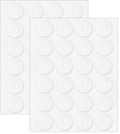 Apojgitn 96pcs Non-Slip Silicone Grips for Quilting Templates, Creative Grids Quilting Rulers for Sewing Supplies, Sock Stop Anti Slip Adhesive, Semi Transparent Grips Sticker