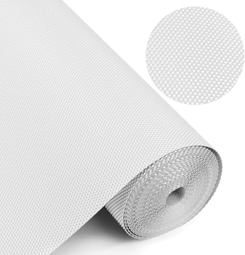 YuLiMirich Schubladenmatte 50cm x 500cm Antirutschmatte Schubladenmatte Schrankfolie Schrankpapier Abwaschbar Nicht Klebende Küchenschubladenmatten für Küchenschränke