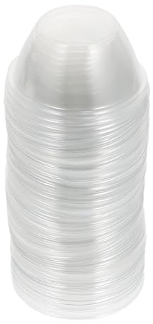 Uonlytech Couvercles de Plantation Transparents 50 Pièces en Plastique pour Culture Hydroponique Extérieure Isolation Thermique et Protection des Petites Plantes en Plusieurs Saisons
