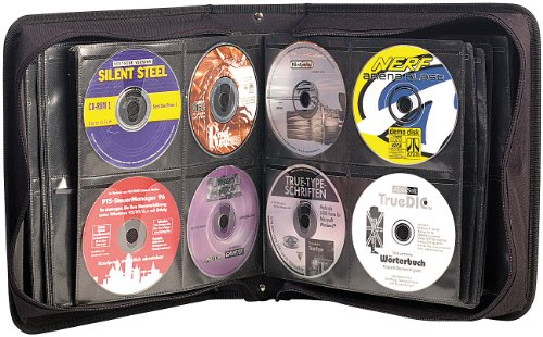 Xcase CD Mappe: CD/DVD/BD-Tasche für 240 CD/DVD/BDs (CD Ordner, DVD Sammelmappe, Koffer Organizer)