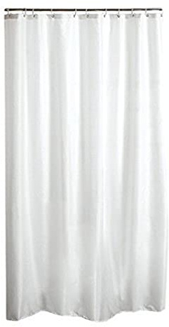 douceur d'Intérieur Vitamine – Duschvorhang aus PEVA, 0,01 x 180 x 200 cm, weiß, 180 x 200cm
