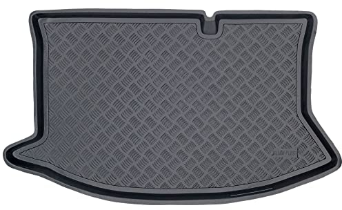 REZAW - PLAST Schutzmatte Kofferraummatte passt für Ford Fiesta VI 2008-2016 Kompletter Schutz für Ihr Auto bei Allen Wetterbedingungen mit perfekt passenden kofferraummatten