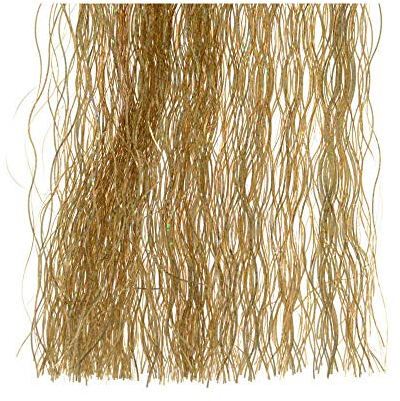 Lametta 40x50cm für Weihnachtsbaum Christbaumschmuck Weihnachtsdeko Weihnachtsgirlande hellgold gold