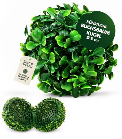 Decovego Buis au Boule de Buis Décoratif Artificielle Plantes