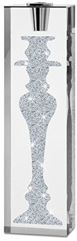 My IMPLEXIONS Prunkvoller Kerzenhalter Iconic veredelt mit Swarovski Kristallen (schmal) - die Exklusive Wohnungs-Dekoration