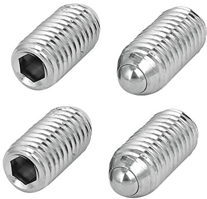 sourcing map 4stk M10x20mm 304Edelstahl Sechskant Madenschraube Set Schraube Feder Kugel DE de