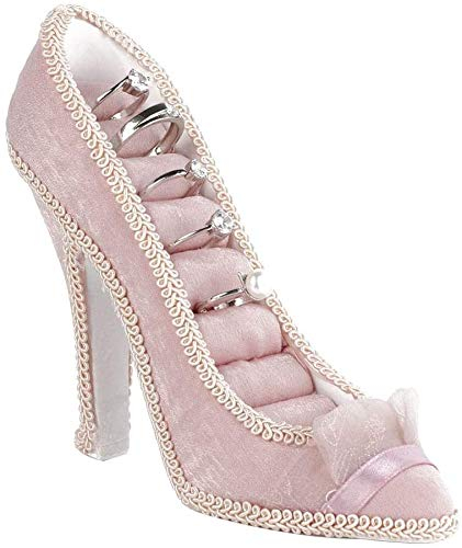 YUYTE Ringhalter Schuh, Modell Kleid Schuhe mit Hohen Absätzen Ohrring Halskette Ring Schmuck Halter Ständer Display Hängender Halter Ständer Rack(04)