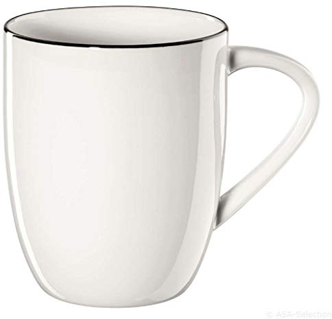 ASA LIGNE Henkelbecher, ligne noire d. 8,5 cm, h 9 cm, 0,35l (6 Stück)