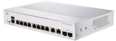 Cisco Business CBS350-8T-E-2G Managed Switch | 8 GE-Ports | EXT. Netzteil | 2 x 1G-Combo-Ports | Begrenzter Lebenszeitschutz (CBS350-8T-E-2G)