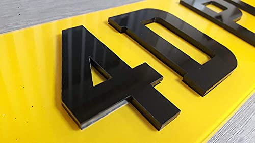 Set di targa anteriore e posteriore in gel 4D, 100% stradale