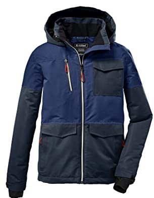 Killtec Kow 29 för pojkar skidjacka, funktionell jacka/utomhusjacka med huva och snöfall