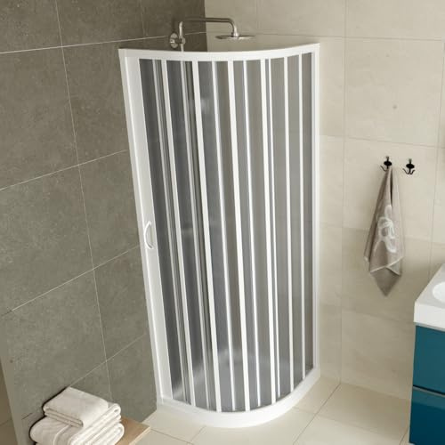 Box doccia a soffietto in PVC 70x90 cm H 185 mod. Loto con apertura laterale