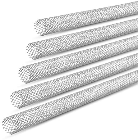 Isolbau Siebhülsen Metall - Ankerhülse 26 mm x 1 m für Gewindestangen M20 - Verzinkt & beschichtet - 5 Stück