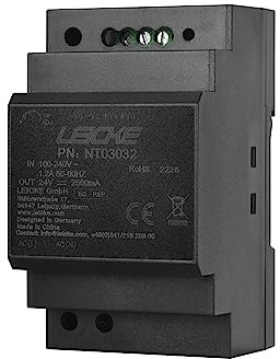 LEICKE 60W 24V 2,5A Ultra Slim Din Rail | Tensión universal 85-264VAC o 20-370VDC, Alimentación AC-DC. Alta inmunidad a las interferencias | Rango de temperatura -40 ℃ a +70 ℃ | LI60-20B24PR2