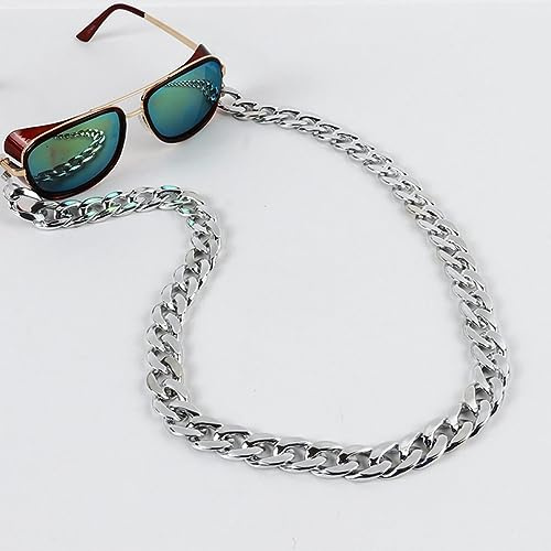 QQLADY Catene per Occhiali in Acrilico per Cavo da Donna Occhiali da Lettura per Occhiali da Sole Catena da Uomo Occhiali da Vista con Cordino Appeso al Collo Corda per Cinturino a Catena