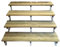 Holztreppe mit Stahl Treppenwangen im Set, 2 bis 5 Stufen, Gartentreppe, druckimprägniertes KDI Holz (4 Stufen, 100 cm)