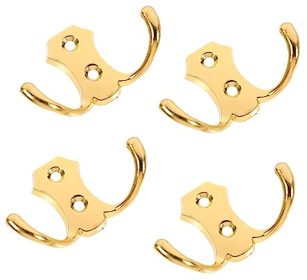 Amosfun 8pezzi Ganci Doppio Uncino Per Parete Appendini Stabili Per e Accessori Design Elegante Per Bagno Cucina e Camera Da Letto